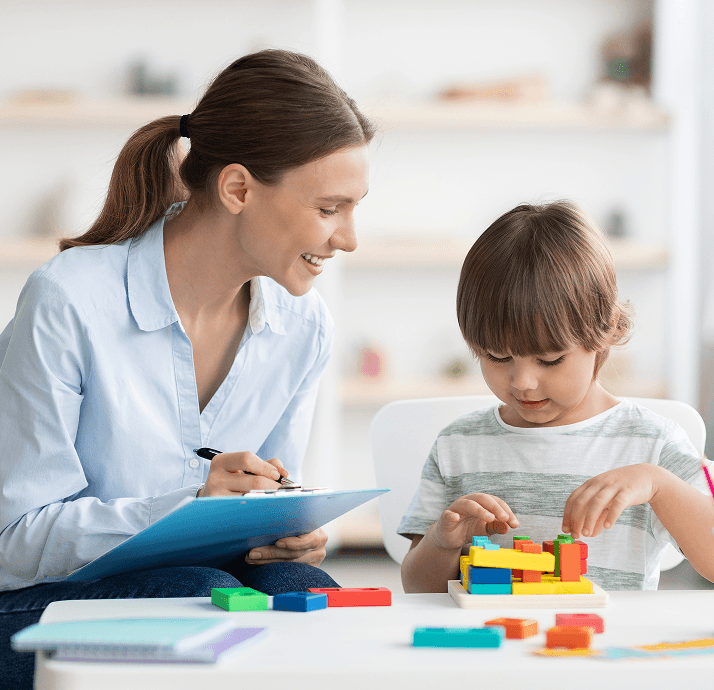 Clinician and child